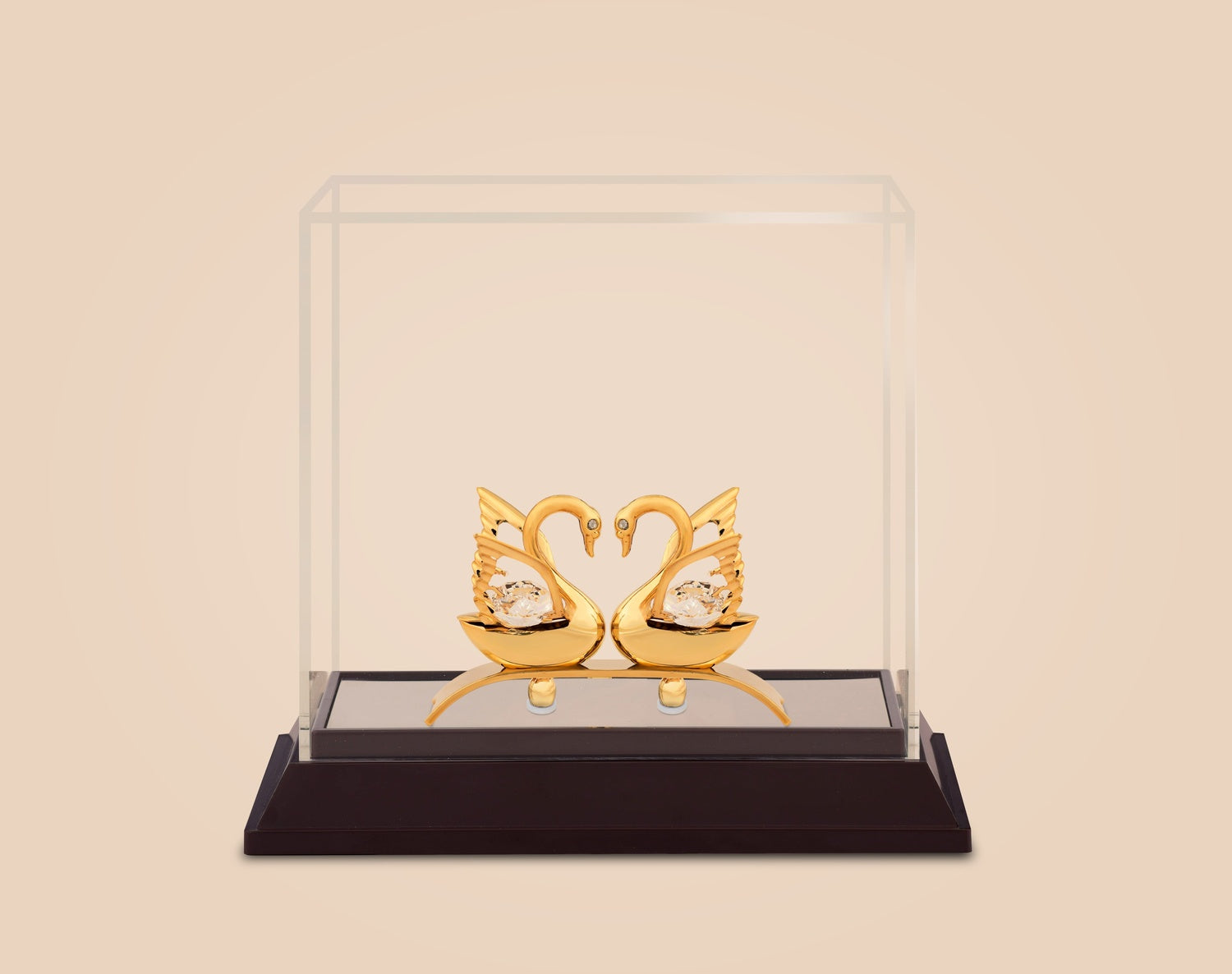 SWAN DOUBLE IN ACRYLIC CABINET