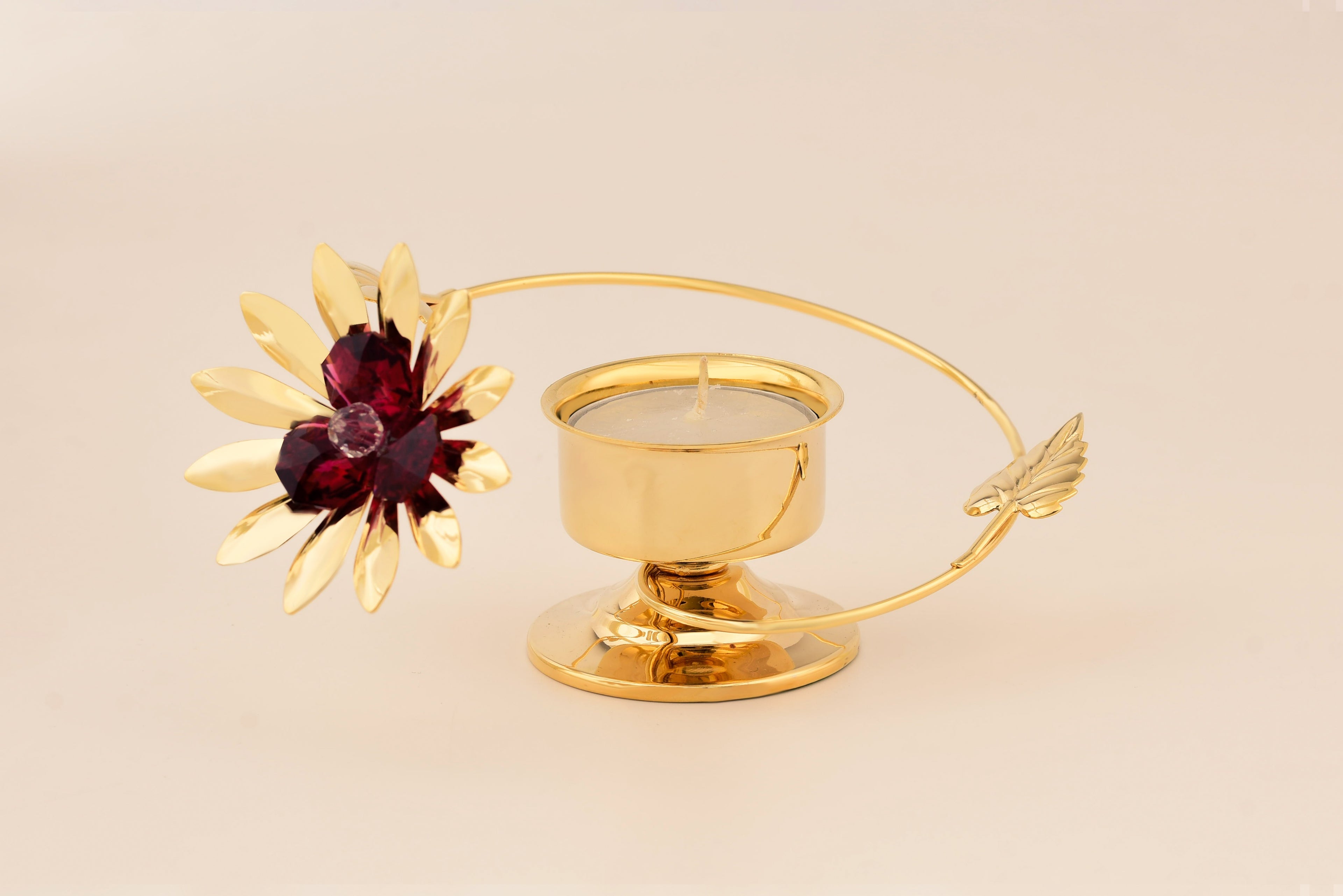 CANDLE HOLDER WITH SUNFLOWER (NEW)