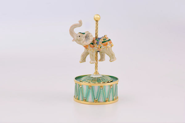 CAROUSAL WITH MUSIC STAND - ELEPHANT