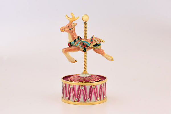 CAROUSAL WITH MUSIC STAND - DEER