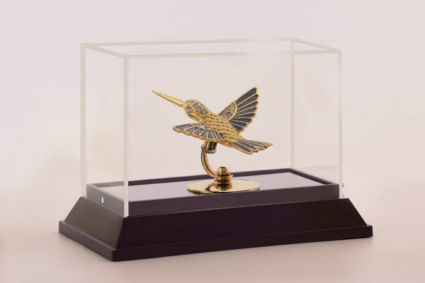 HUMMING BIRD ENAMEL  IN CABINET