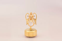 MUSICAL BASE WITH ANGEL WITH HEART (SMALL)