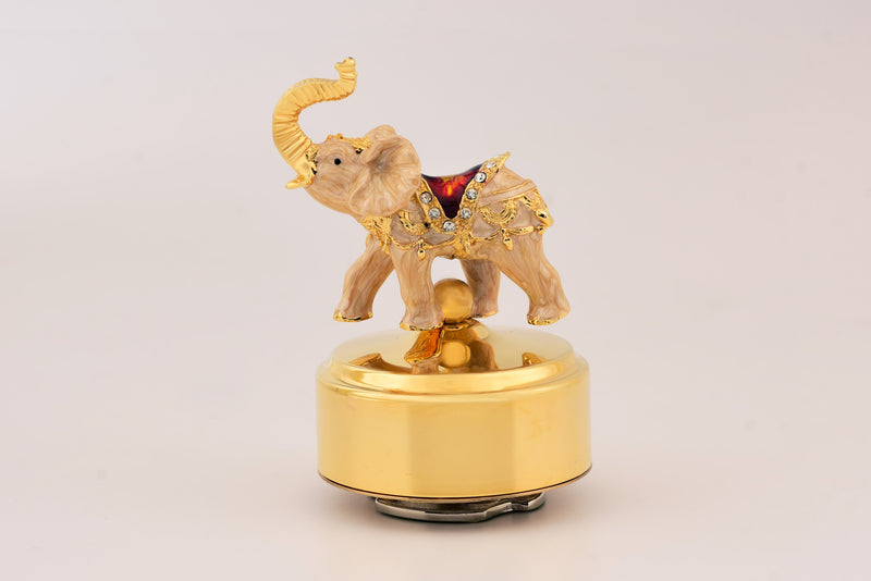 MUSIC BASE WITH ELEPHANT (ENAMEL)