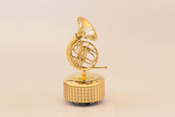 MUSICAL BASE WITH FRENCH HORN