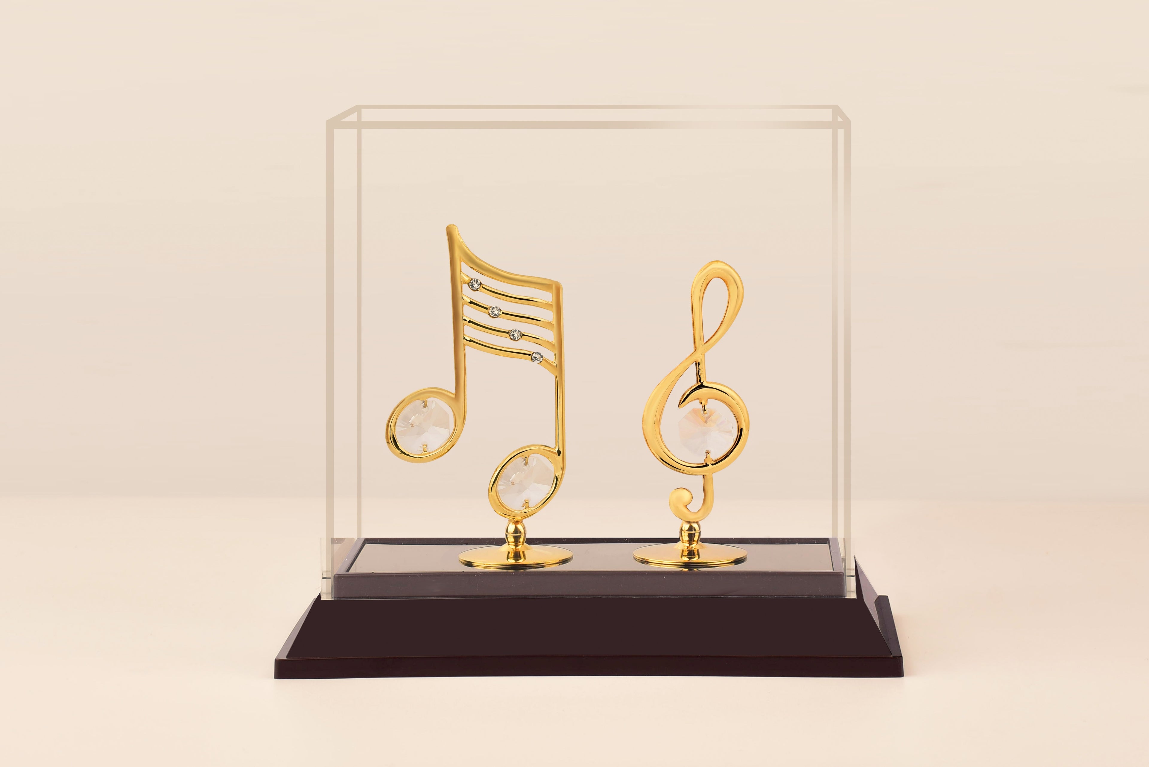 MUSICAL NOTE TREBLE CLEF IN ACRYLIC CABINET