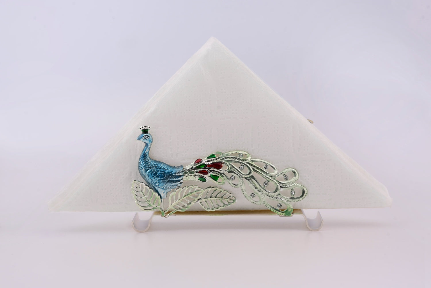 PEACOCK TISSUE HOLDER (RH) IN CABINET
