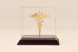 SYMBOL OF MEDICINE IN ACRYLIC CABINET