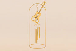 WIND CHIME GUITAR WITH DOUBLE ARM STAND