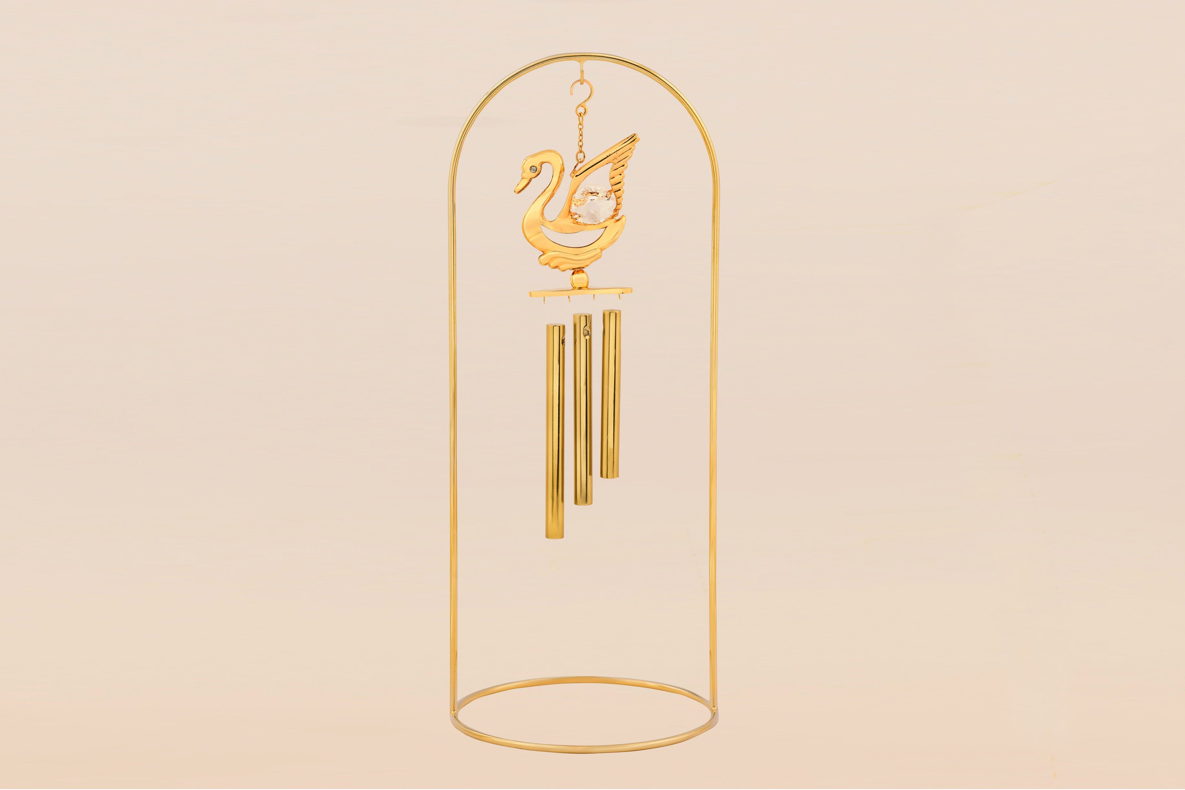 WIND CHIME SWAN (WITH DOUBLE ARM STAND)