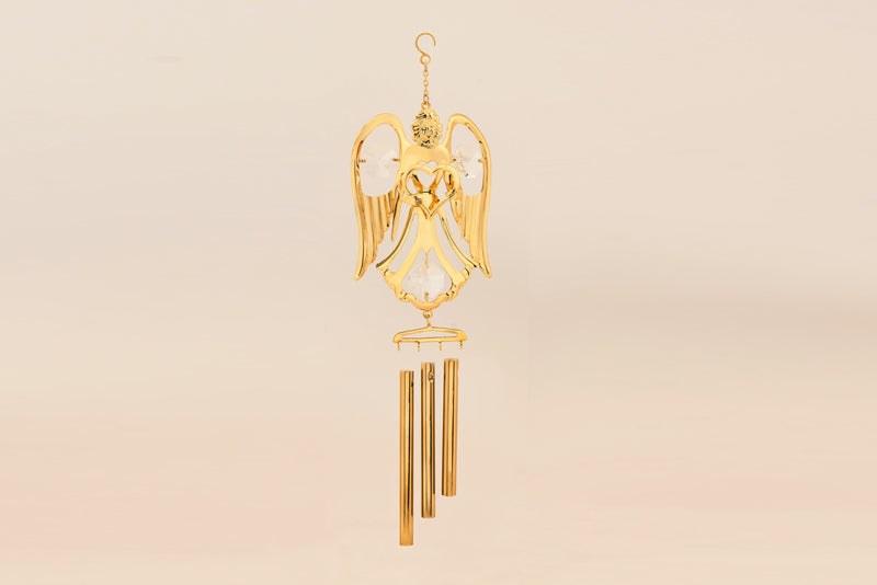 WIND CHIME ANGEL WITH HEART